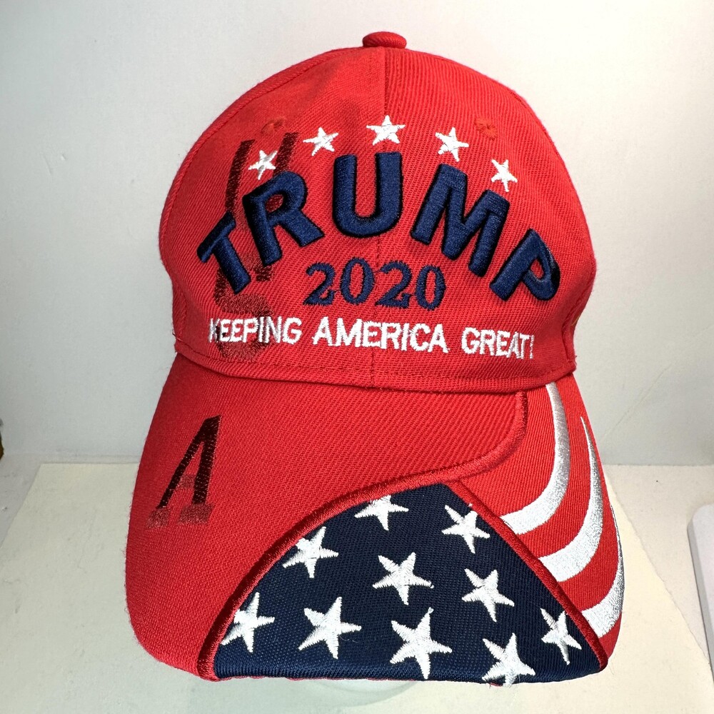 Donald Trump Hat Cap Strap Back 2020 Keeping America Great American Flag Mens